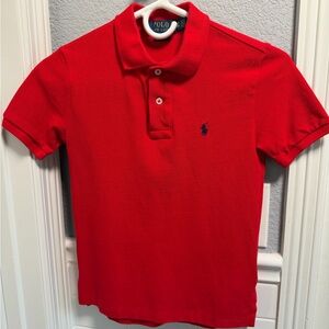 Ralph Lauren Kids Red Mesh Polo Shirt